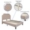 Flash Furniture Full Size Beige Fabric Platform Bed with Mattress SL-BM10-2-GG - alternate 5
